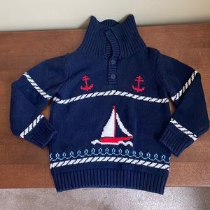 Boys nautical sweater.